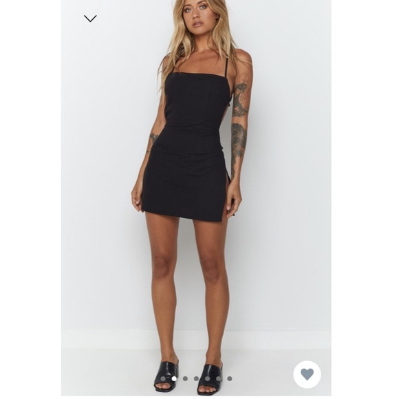 beginning boutique backless dress Beverley Black Mesh Maxi Dress